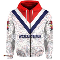 Roosters Aboriginal Zip Hoodie