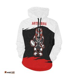 Aotearoa Hoodie Haka Rugby Style