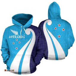 Aotearoa Koru Flag New Zealand Hoodie