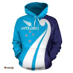 Aotearoa Koru Flag New Zealand Hoodie
