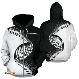New Zealand Rugby Zip Up Hoodie, Aotearoa Rugby Fern Zipper Hoodie 02