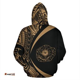 New Zealand Lest We Forget Hoodie, Maori ANZAC Fern Hoodie 04