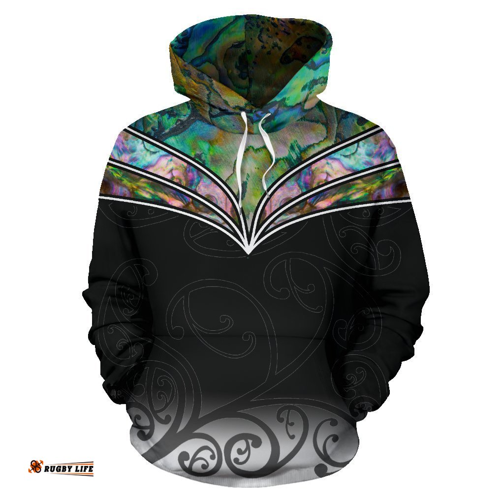 New Zealand Maori Paua Shell Hoodie