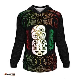 Aotearoa Hoodie Hei Tiki Rasta Style