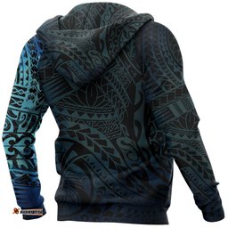 Maori Turtle Tattoo Hoodie, New Zealand Pullover Hoodie