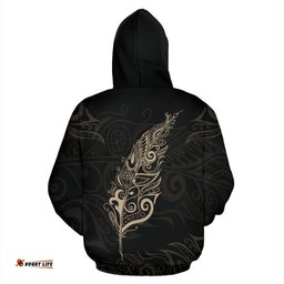 Tan Silver Fern New Zealand Basic Hoodie