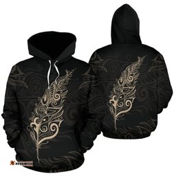 Tan Silver Fern New Zealand Basic Hoodie