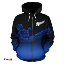Cricket Silver Fern Zip Up Hoodie