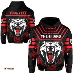 custom personalised the bears indigenous zip hoodie go north sydney