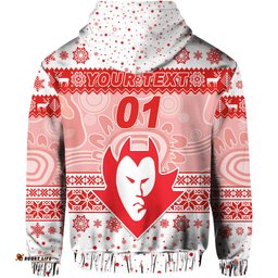 custom personalised federal football club zip hoodie christmas simple style white