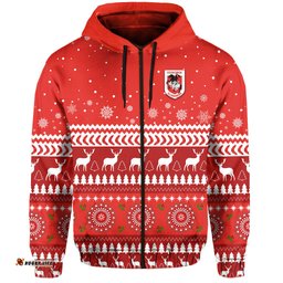 dragons zip hoodie christmas st george illawarra
