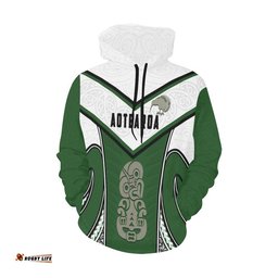 Aotearoa Hoodie Maori Rugby Hei Tiki