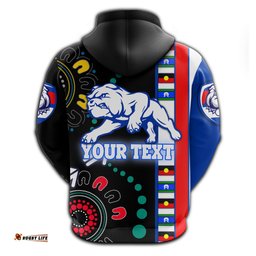 Custom Personalised Western Football Bulldogs Hoodie NAIDOC Week Indigenous
