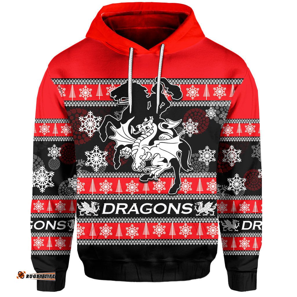 st george illawarra dragons hoodie christmas style