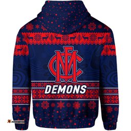 melbourne demons zip hoodie christmas simple style