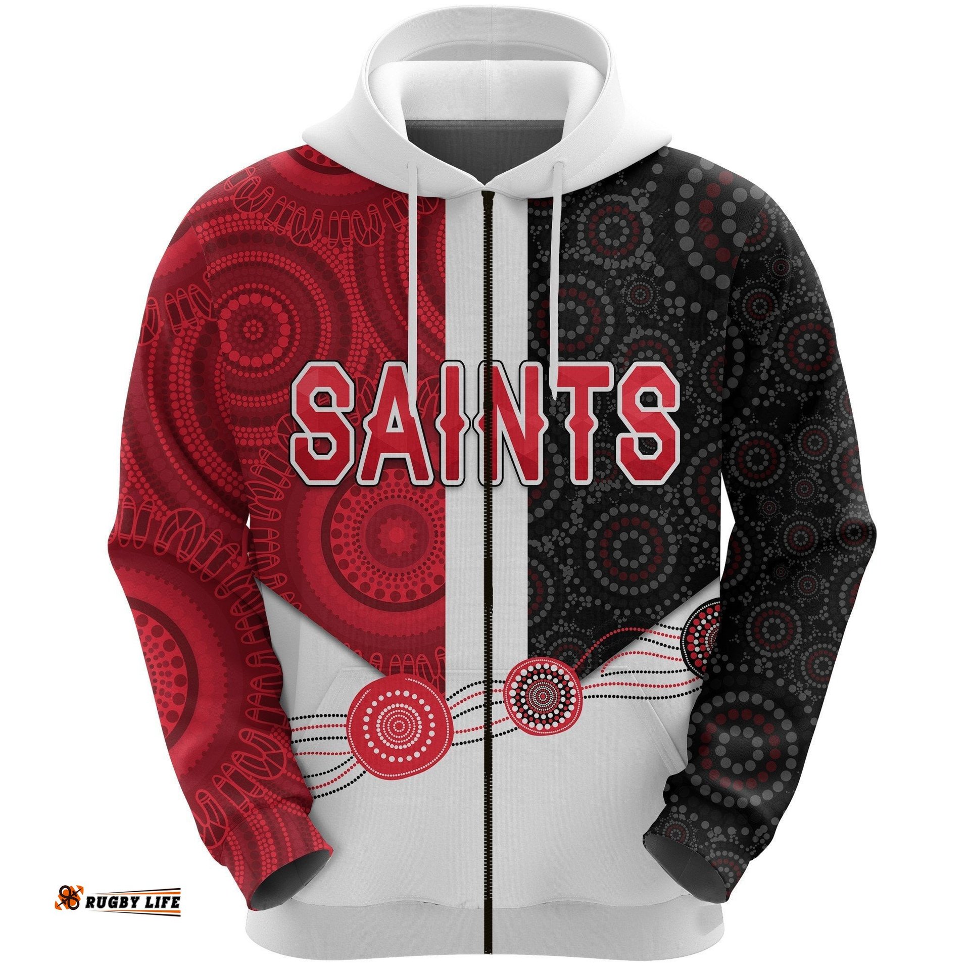 Saints Zip Hoodie Indigenous