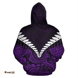 Kiwi Silver Fern Classic Hoodie Purple