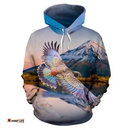 New Zealand Parrot Couple Hoodie Kea Bird