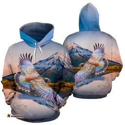 New Zealand Parrot Couple Hoodie Kea Bird