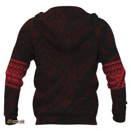 Maori Tattoo Hoodie, New Zealand Aotearoa Tattoo All Over Print Hoodie