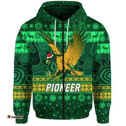 pioneer football club zip hoodie christmas simple style