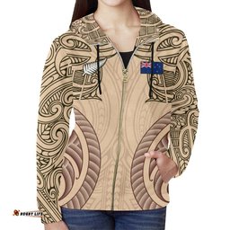 Haka Moko Rugby Aotearoa Zip Hoodie