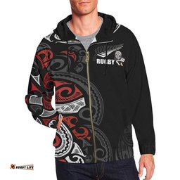 Maori Zip Hoodie Rugby