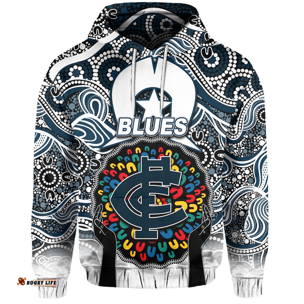 blues australian football hoodie naidoc week 2022