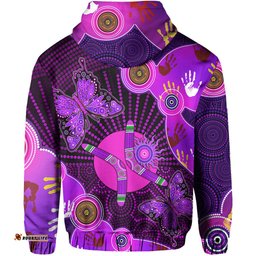 aboriginal dot hoodie butterfly victory 01