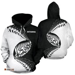 New Zealand Rugby Hoodie, Aotearoa Rugby Fern Pullover Hoodie
