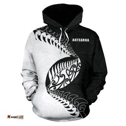 New Zealand Rugby Hoodie, Aotearoa Rugby Fern Pullover Hoodie