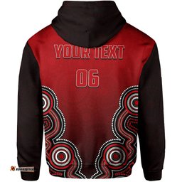 custom personalised and number melbourne renegades hoodie cricket aboriginal style