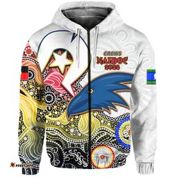 crows australian football hoodie naidoc patterns