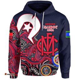 demons australian football hoodie naidoc patterns