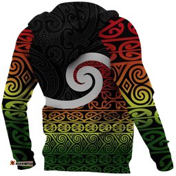 New Zealand Koru Rastafari All Over Print Hoodie