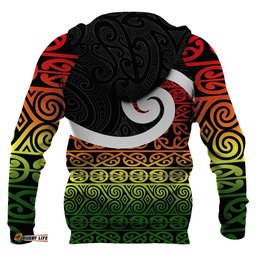 New Zealand Koru Rastafari All Over Print Hoodie