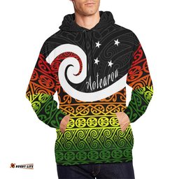 New Zealand Koru Rastafari All Over Print Hoodie