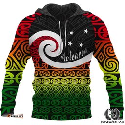 New Zealand Koru Rastafari All Over Print Hoodie