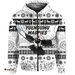 custom personalised yuendumu magpies football club christmas simple style white