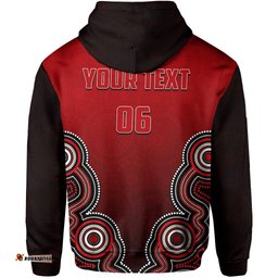 custom personalised and number melbourne renegades zip hoodie cricket aboriginal style