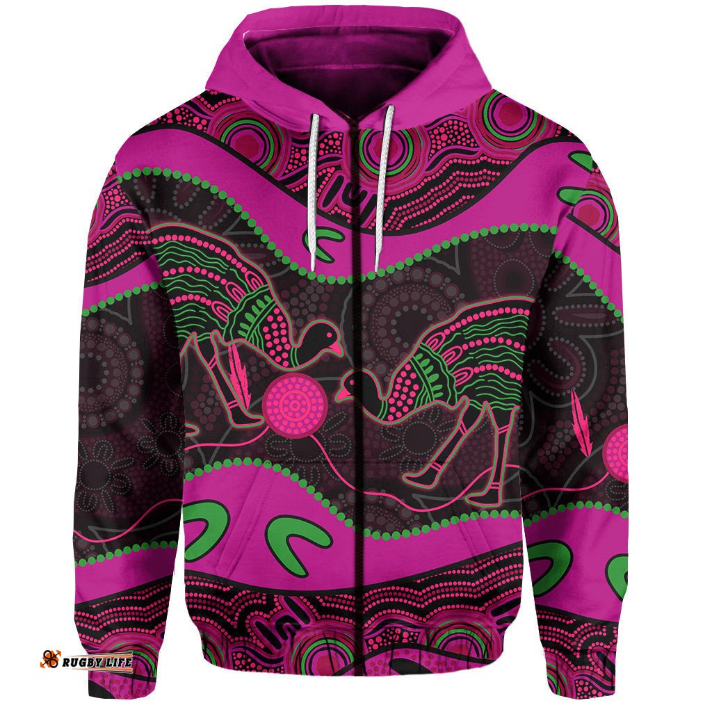 emu aboriginal zip hoodie style no4