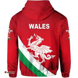wales rugby zip hoodie welsh cymru vibes