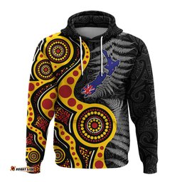 new zealand maori combine australia aboriginal hoodie