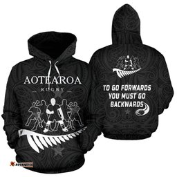 New Zealand Maori Haka Rugby Sayings Hoodie