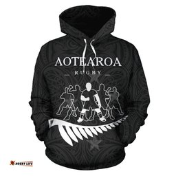 New Zealand Maori Haka Rugby Sayings Hoodie