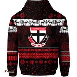 ltyentye apurte saints football club zip hoodie christmas simple style