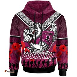 sea eagles rugby hoodie custom anzac eagles hoodie