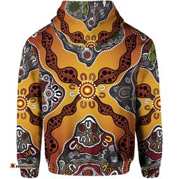 aboriginal art special vibes zip hoodie indigenous