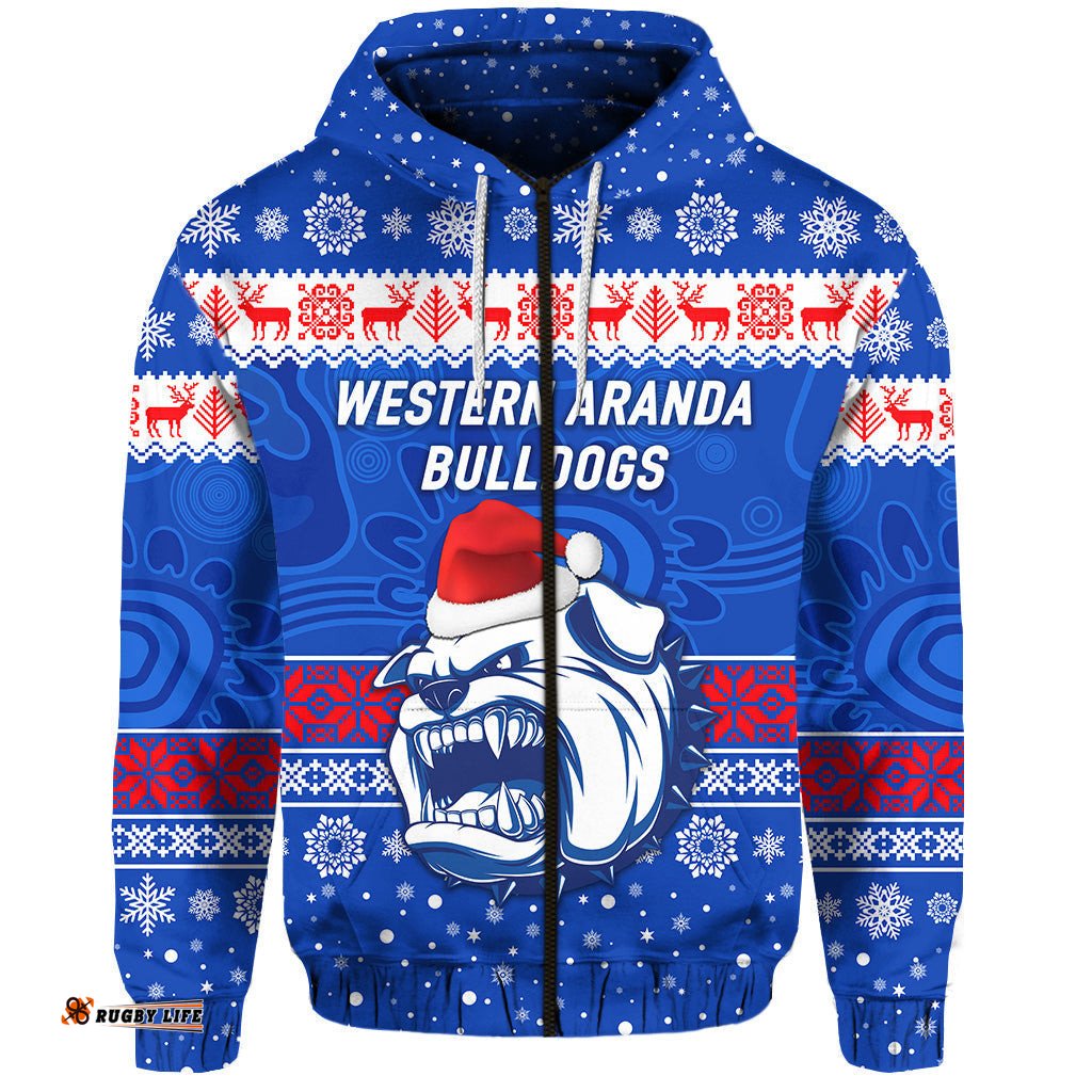 custom personalised hermannsburg western aranda bulldogs football club zip hoodie christmas simple style