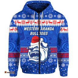 custom personalised hermannsburg western aranda bulldogs football club zip hoodie christmas simple style